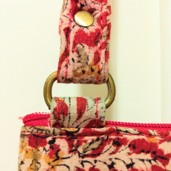 Fabric & Crochet Knit Cross Body Bag - Picture 10 of 16